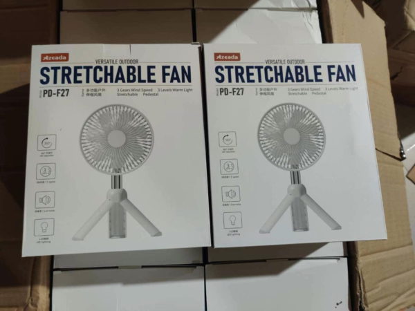 AZEADA PD-F27 Rechargeable Fan with Tripod Stand- Green Color - Image 5
