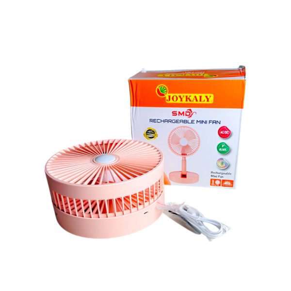 Joykaly YG-737 Rechargeable Table Fan with LED Light - Image 3