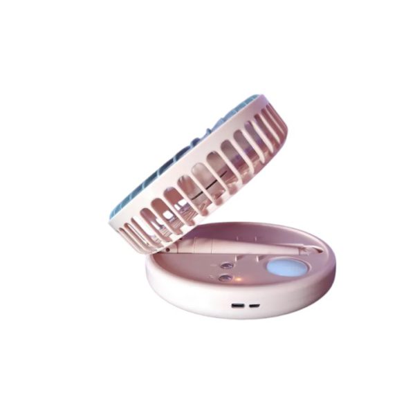 JYSUPER JY-2215 Folding Rechargeable Fan With LED Light – MultiColor - Image 3